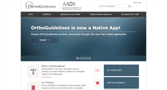 Desktop Screenshot of orthoguidelines.org
